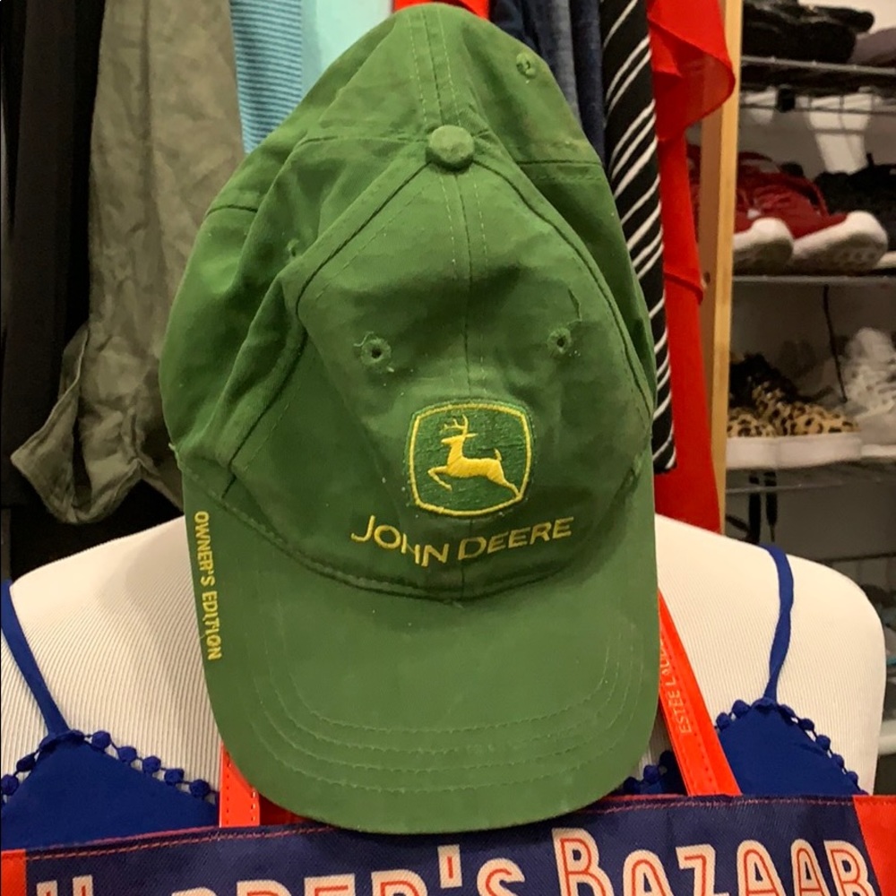 John Deere Rustic Green Tractor Hat
